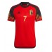 Billige Belgien Kevin De Bruyne #7 Hjemmebane Fodboldtrøjer VM 2022 Kortærmet